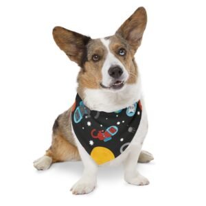 Space Pet Bandana Collar