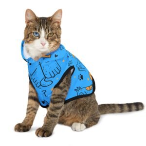 Blue Fun Pet Hoodie